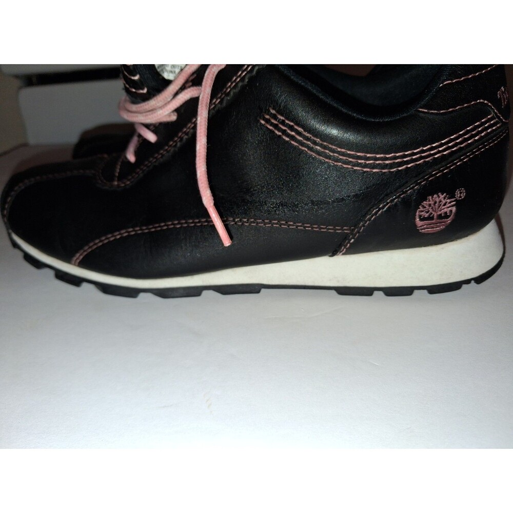 Timberland Women’s Hiking Shoes Black Pink Lace Up Trail Outdoor Size 7M